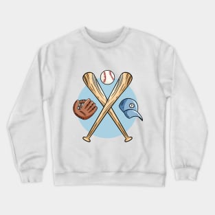 Baseball Symbols Crewneck Sweatshirt